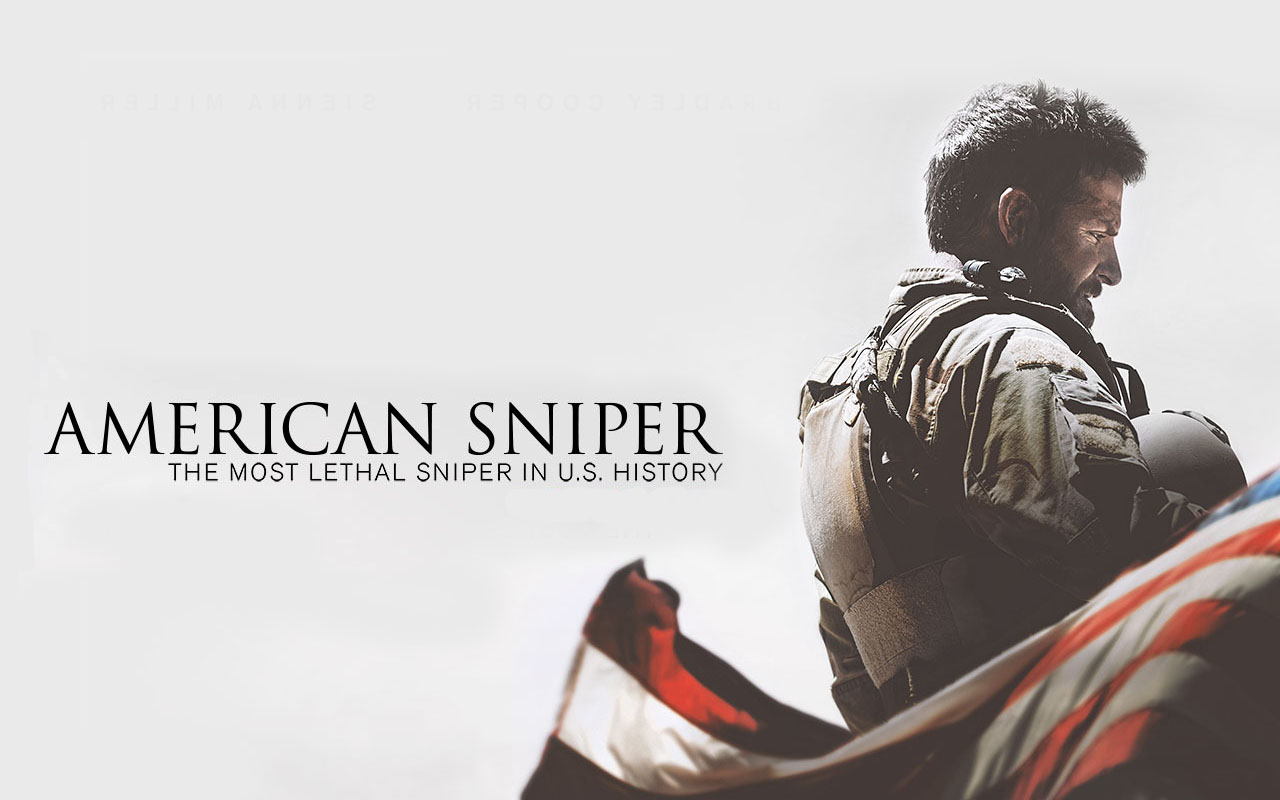 Promotional poster for "American Sniper".