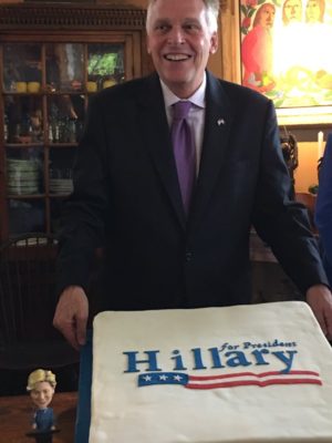 Terry McAuliffe Hillary cake