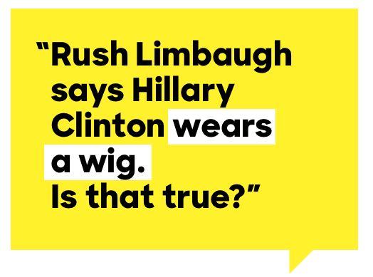 Hillary Thanksgiving wig
