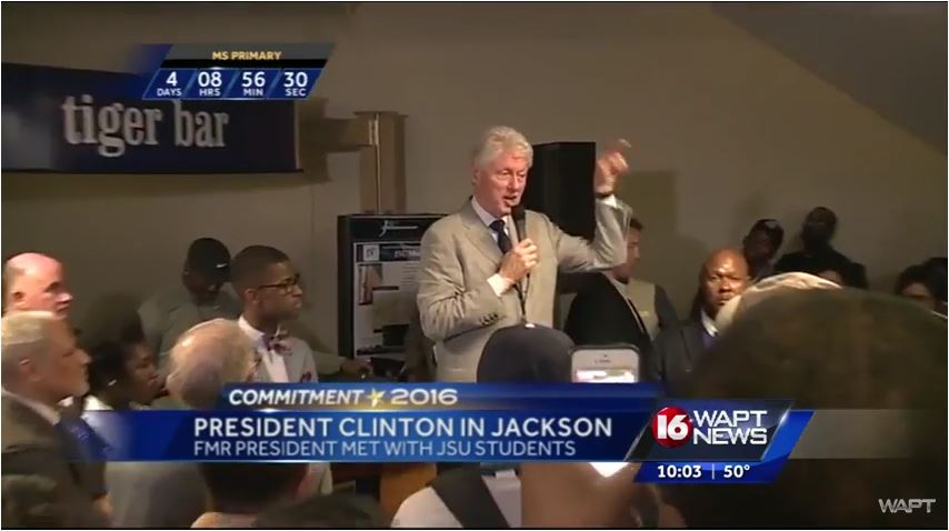 Bill Clinton Tiger Bar