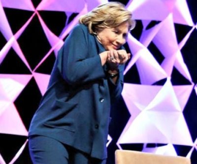 Hillary Clinton ducks