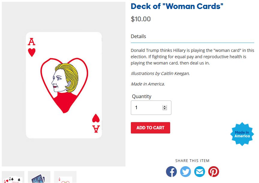 Woman cards big