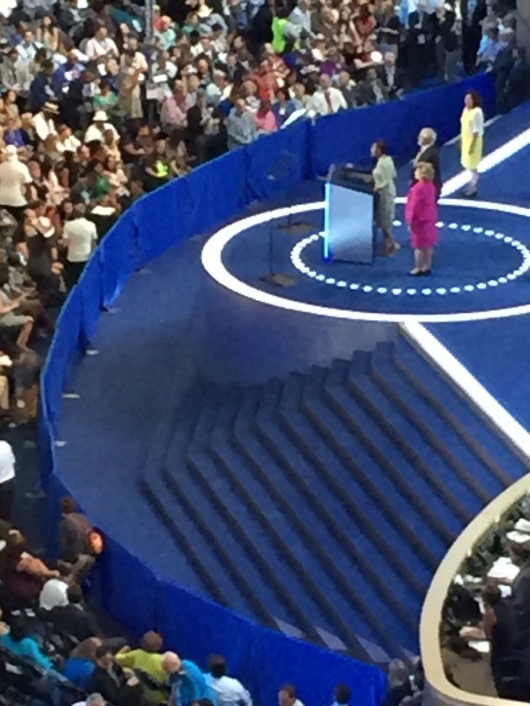 DNC stage wall