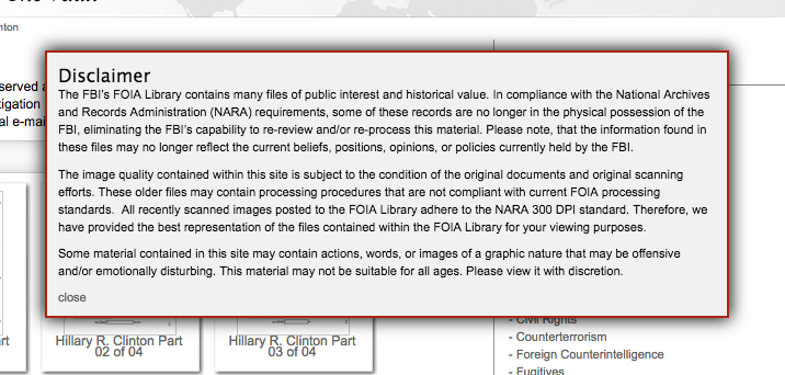 fbihillarydocdisclaimer